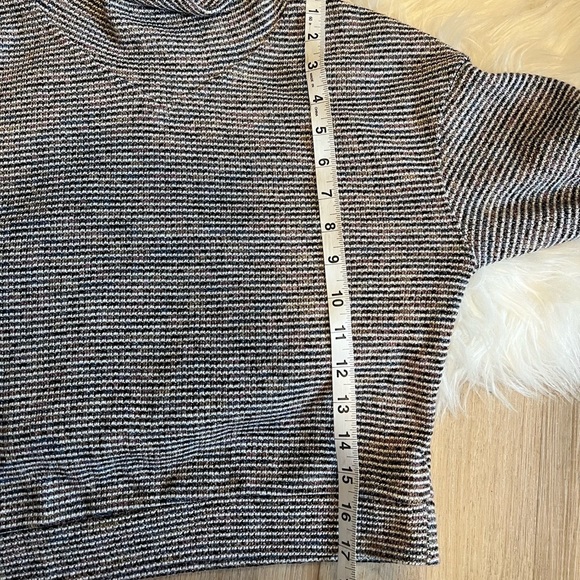 Madewell mock neck ribbed striped sweater - Picture 8 of 9